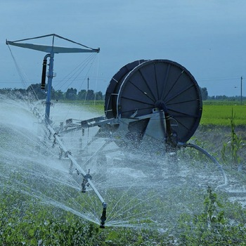 Latest Design Agricultural Hose Reel UV resistant Irrigation machine System With Traveling Irrigator Sprinkler Gun