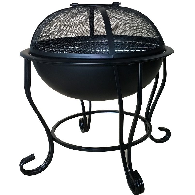 Heat Resistant Portable Fire Pit Brazier Outdoor 0.8Mm Steel Body With Black Painting