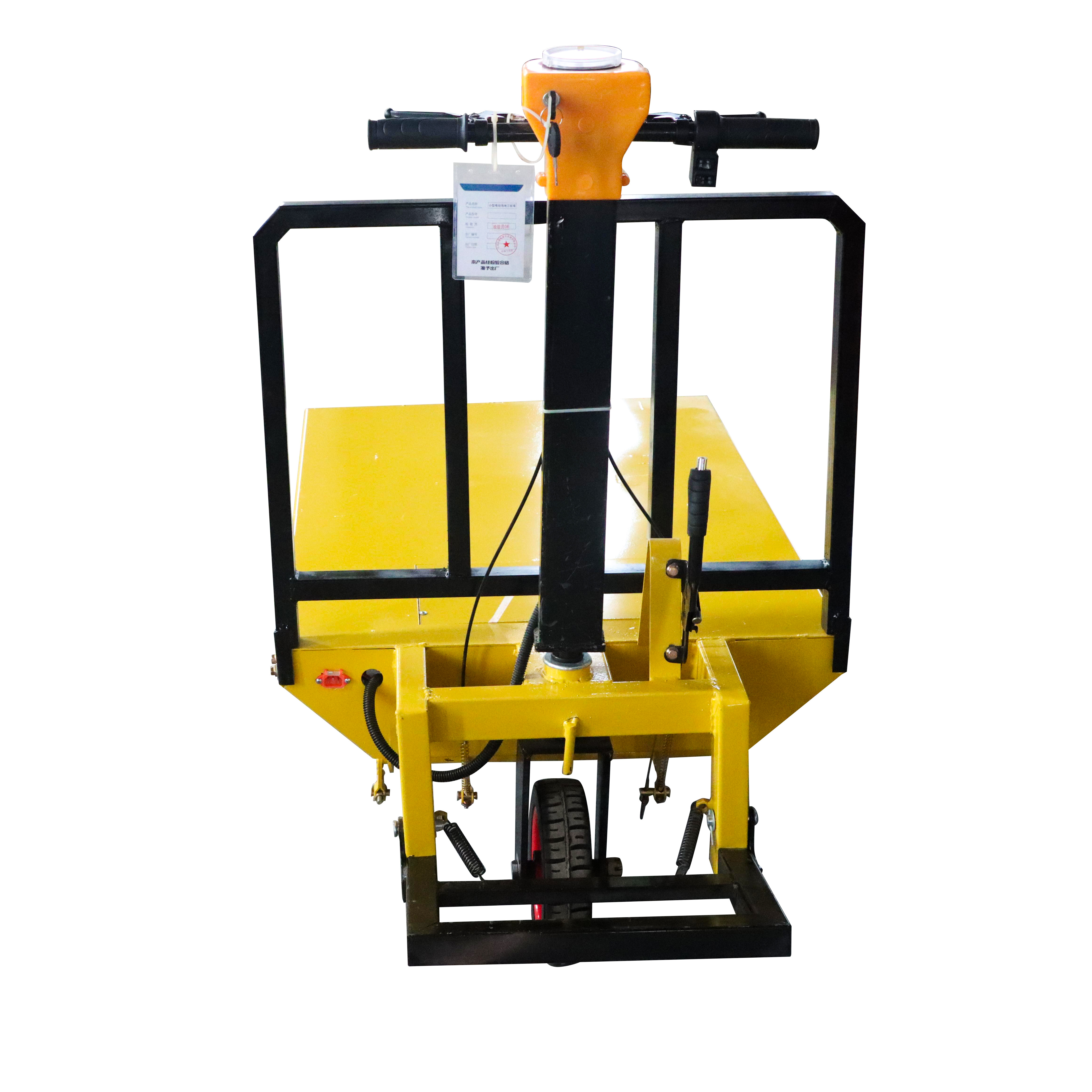 Electric Transport Tricycle Wheels Dumper Dump Truck With 1 Ton Cargo Push Flat Trolley Cart