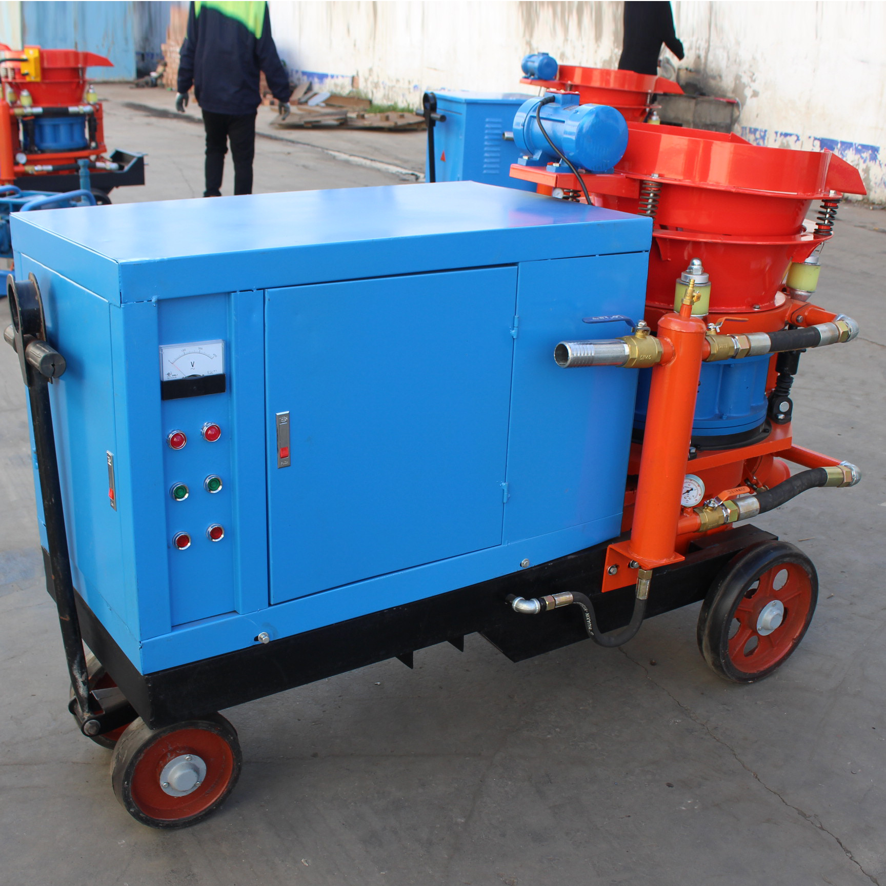 Concrete construction machinery for sale 6 cubic meters civil small piston wet shotcrete machine for sale