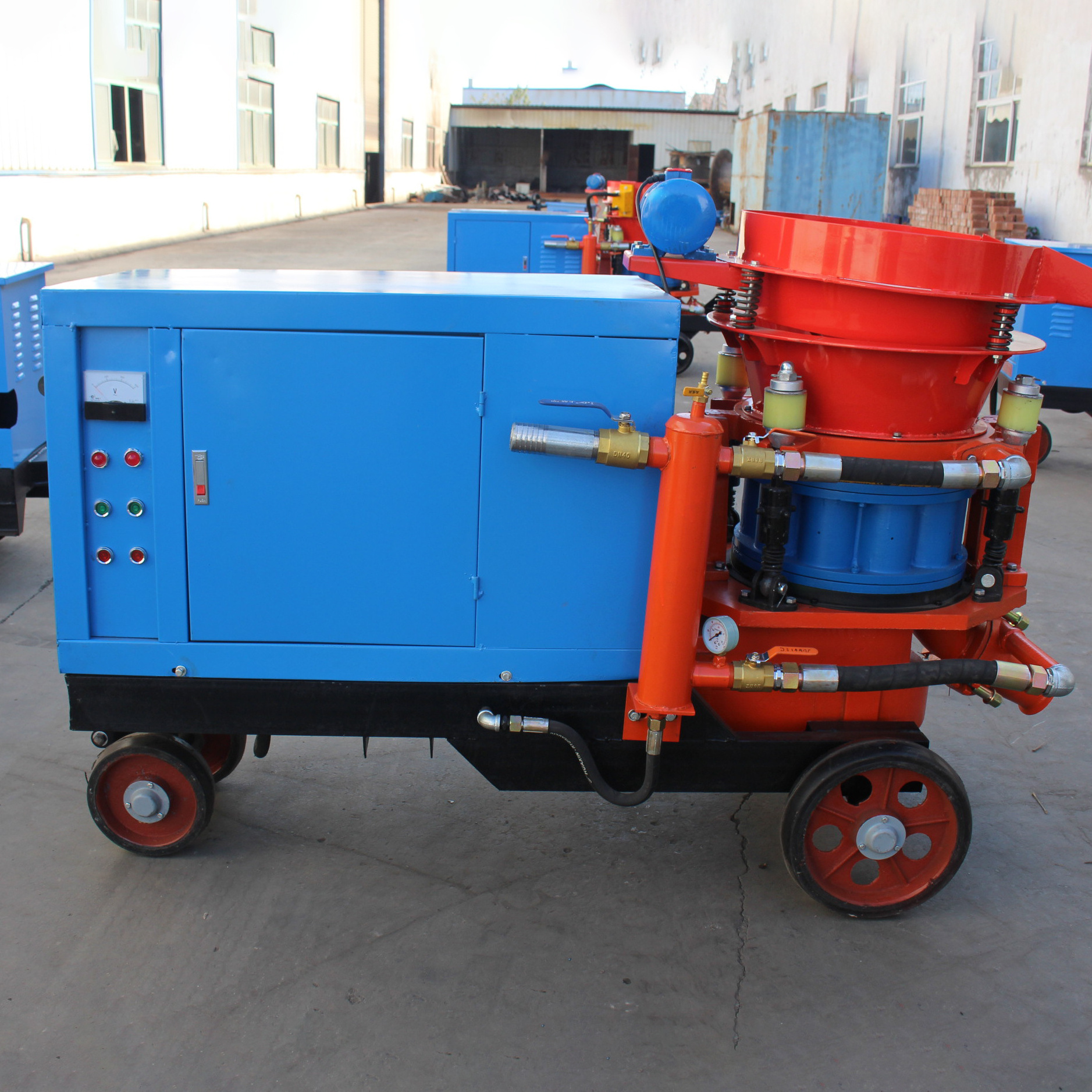 Concrete construction machinery for sale 6 cubic meters civil small piston wet shotcrete machine for sale