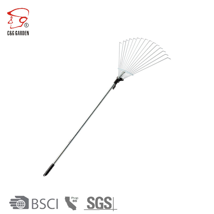 15-202 15 tine steel leaf rake new gardening tools garden equipment