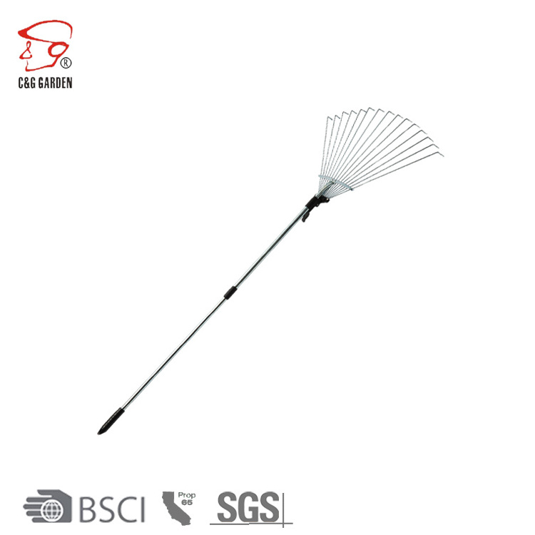 RK15-208 15 tine garden adjustable rake china tools