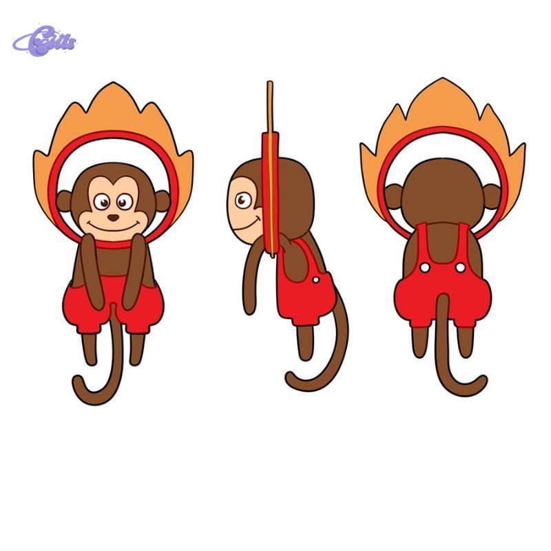 New Design Custom Creative Funny Circus Animal Toy Acrobat Monkey Plush Toy