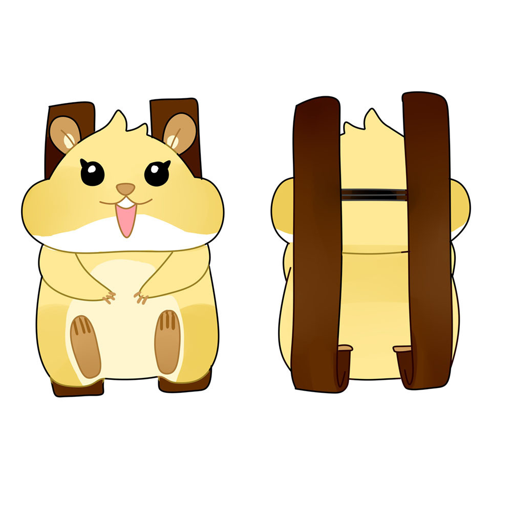 Hamster Backpack Plush Toy Customized Plush Backpack Birthday Gift Animal Backpack