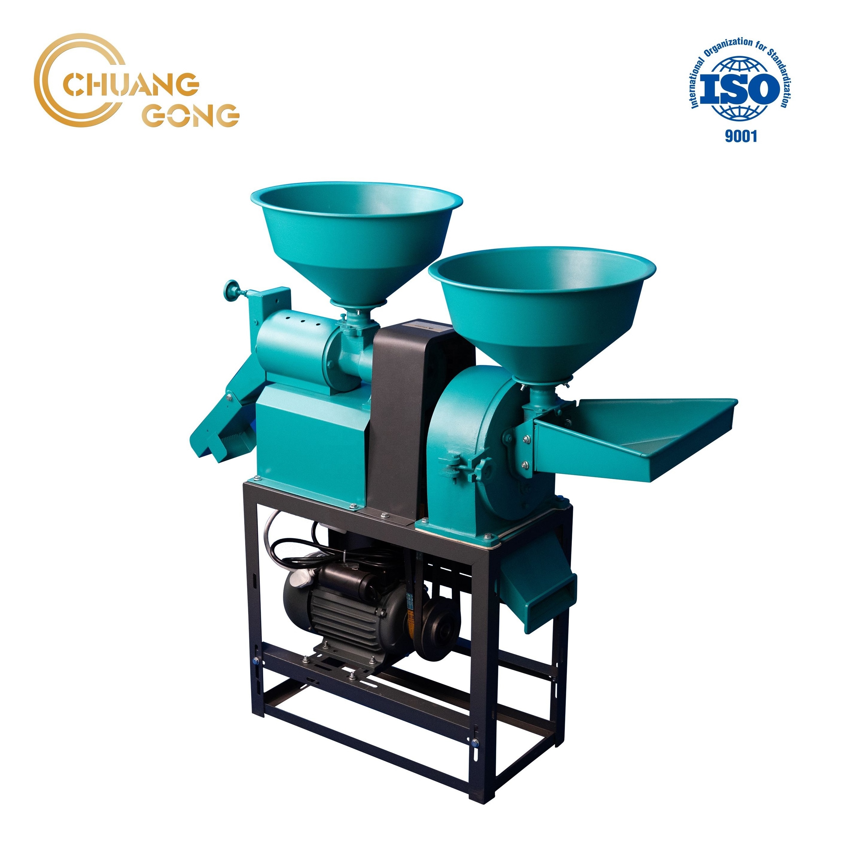 Heavy duty factory price combined rice mill with maize flour milling machine for sale