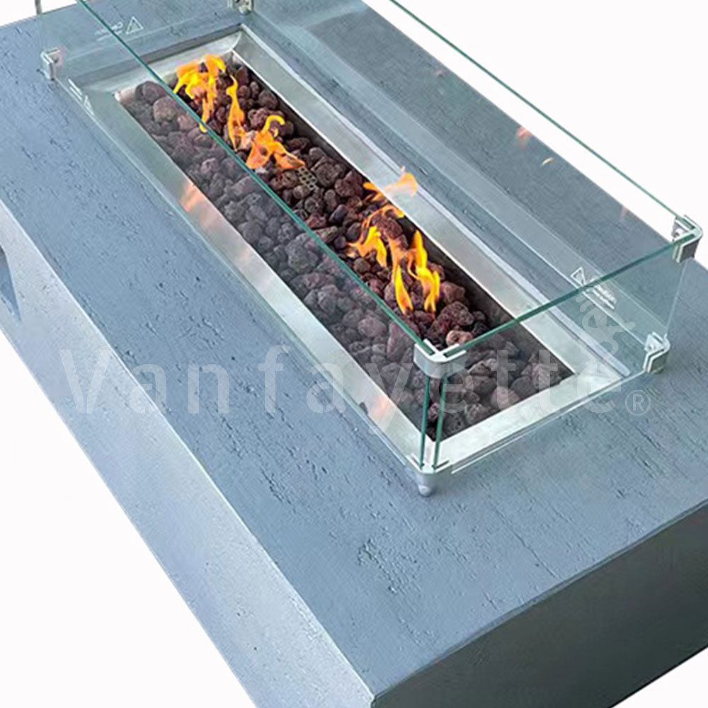 Double Sided Outdoor Direct Vent Gas Fireplace Insert Fire Pit With Propane Tank Inside