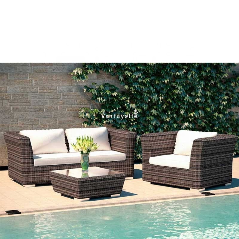 Heavy Wicker Outdoor Furniture Synthetic Rattan Furniture Sets Outdoor Beach Furniture Sofa