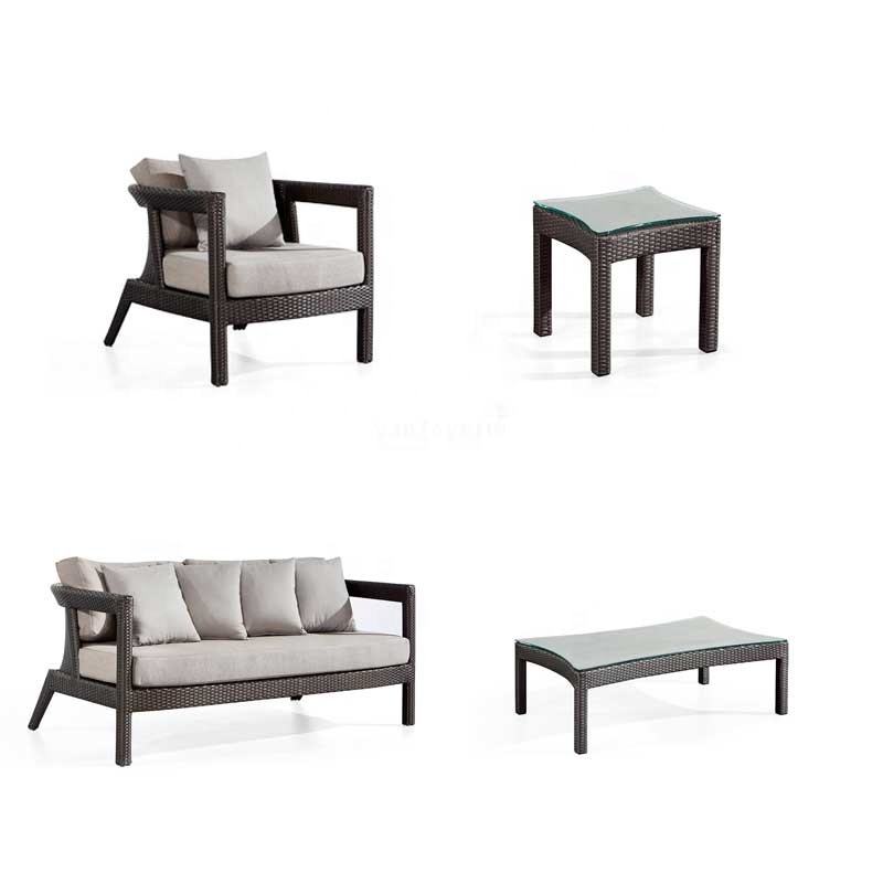 5 Seater Sofa Set Outdoor Seating Small Balcony Chairs Outdoor Furniture for Apartment Balcony Balcony