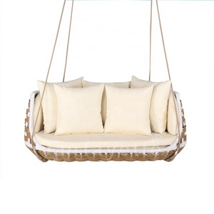 Rattan Outdoor Patio Swings Hanging Chair Double Seat Chairs