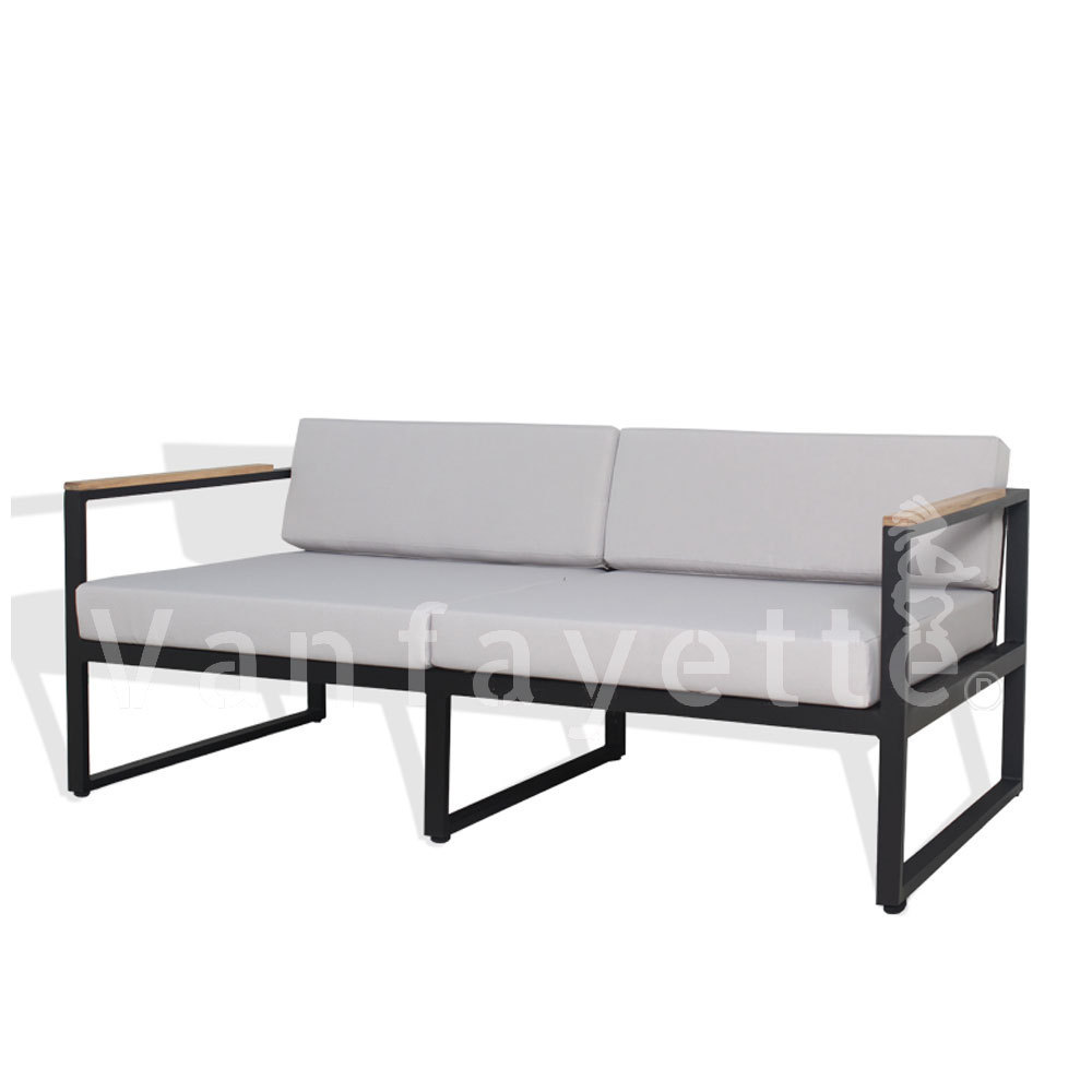 Kamilar Outdoor Sofa Sectional Modular Lounge Modern Couch Aluminium 2 Seater Garden Furniture