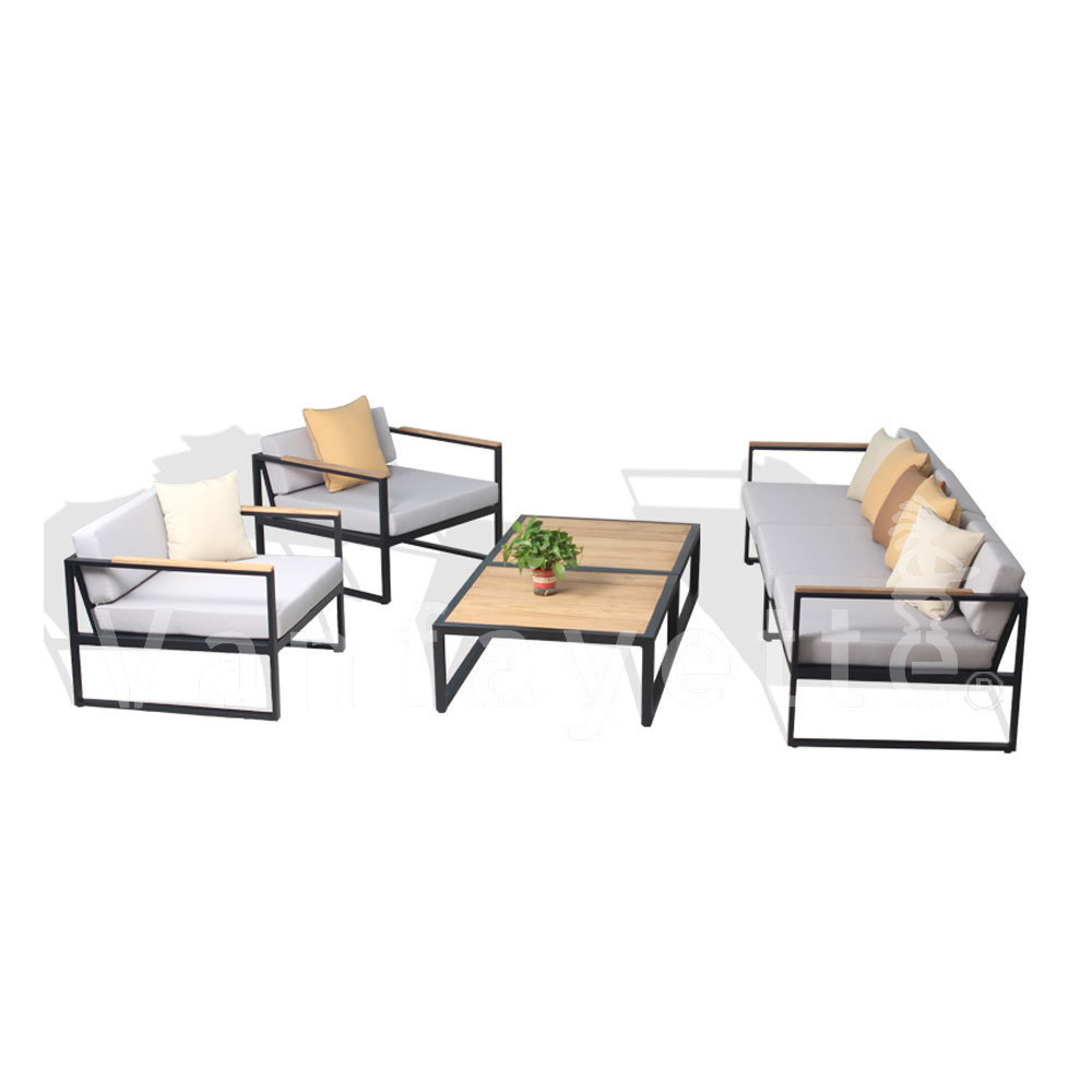 Kamilar Outdoor Sofa Sectional Modular Lounge Modern Couch Aluminium 2 Seater Garden Furniture