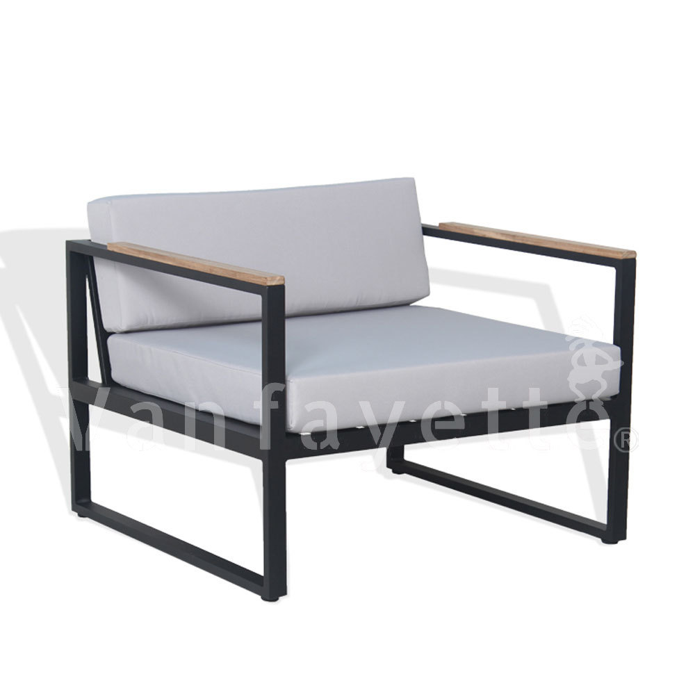 Kamilar Outdoor Sofa Sectional Modular Lounge Modern Couch Aluminium 2 Seater Garden Furniture