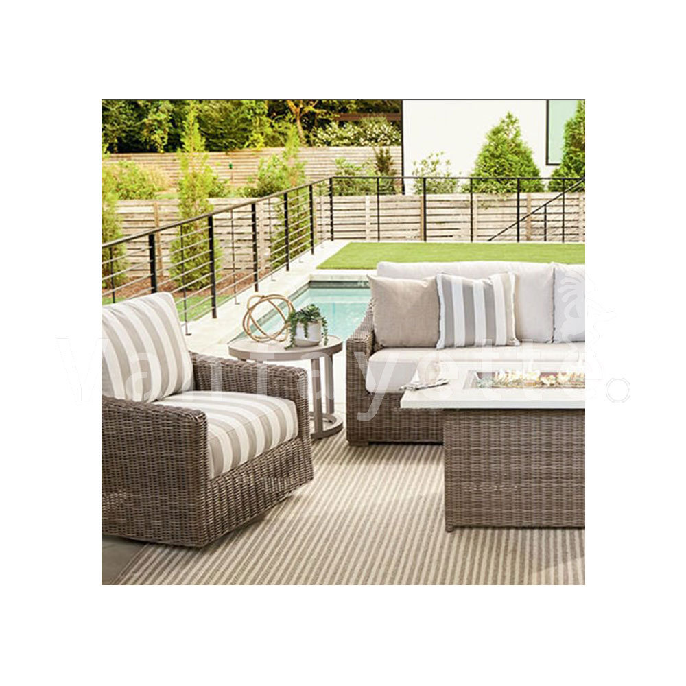 Cowwn 5 Piece Seater Love Seat Garden Sofa Set And Patio Rattan Furniture On Sale