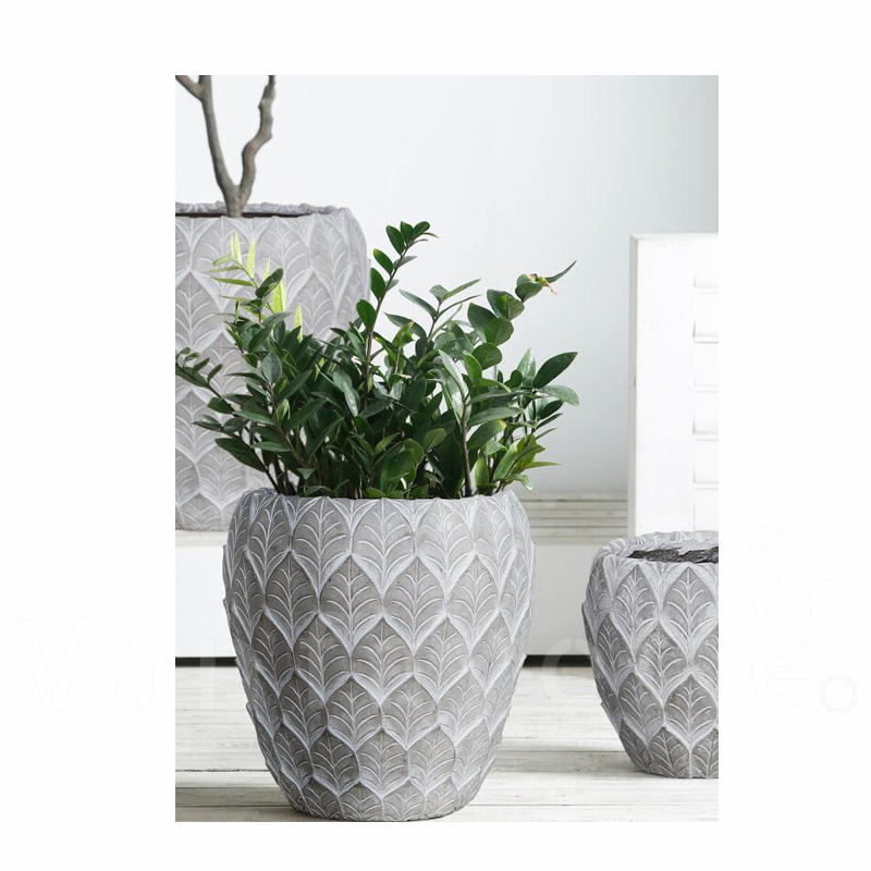 Outdoor Cement Flower Pot Cheap Large Outdoor Pots Tall White Planters Big Indoor With Stand Black 50Cm Drainage