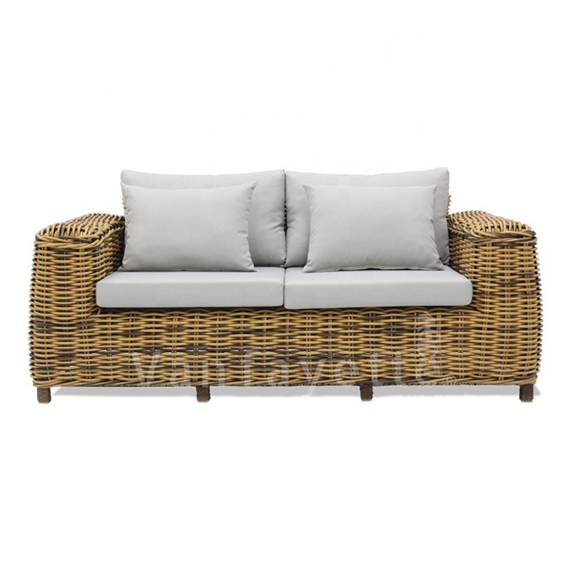 Ratan Sofa Patio Loveseat Garden Sofas Rattan Couch Deck Furniture