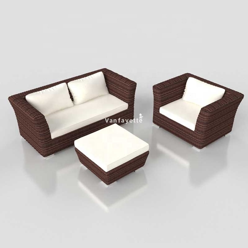 Heavy Wicker Outdoor Furniture Synthetic Rattan Furniture Sets Outdoor Beach Furniture Sofa