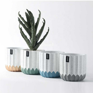 7" Large Modern Plant Pots Indoor Concrete Planters Window Planter without Saucer