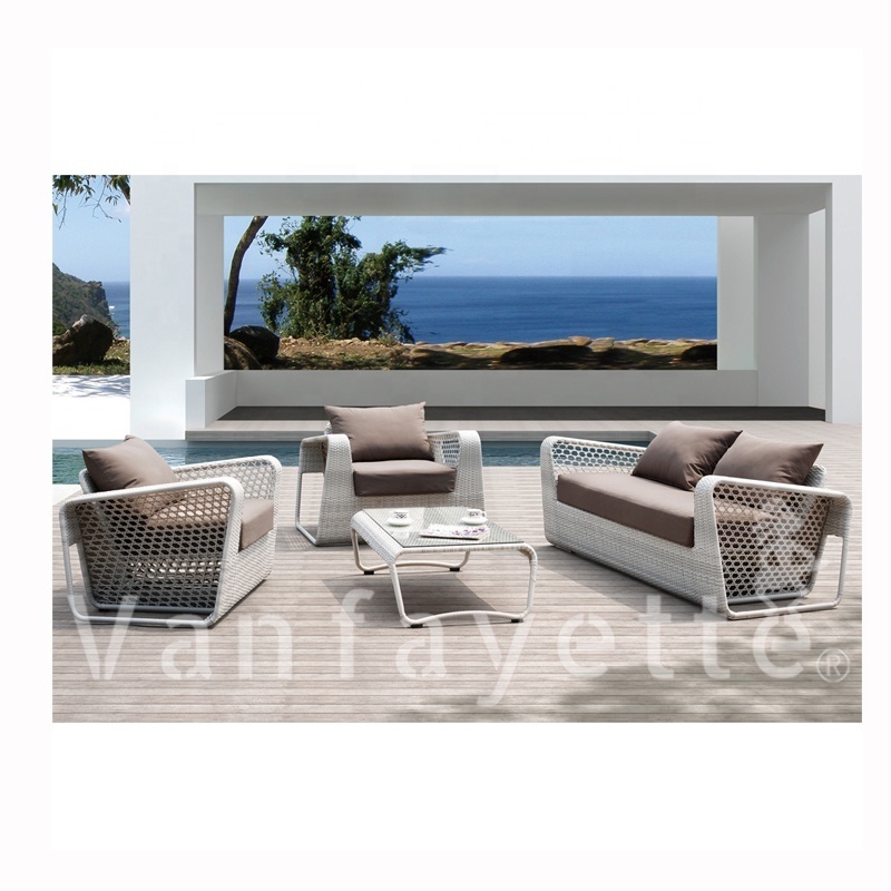 Luxury Outdoor Outdoor Patio Furniture Sets Indoor Wicker Furniture 4 Piece Patio Set White Wicker Patio Furniture