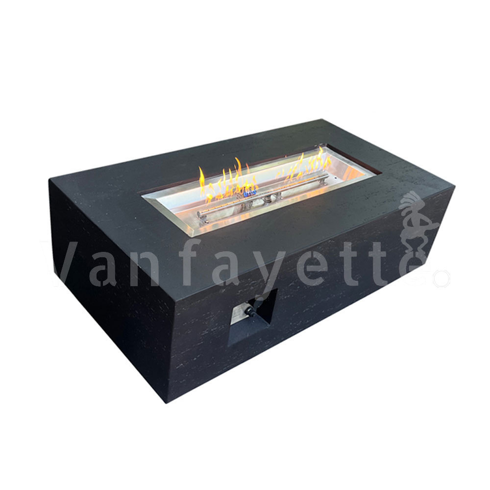 Double Sided Outdoor Direct Vent Gas Fireplace Insert Fire Pit With Propane Tank Inside