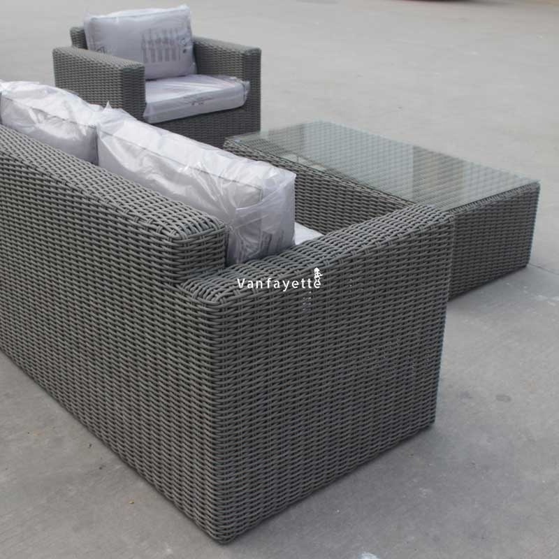 Garden Wicker Sectional Sofa Sets Outdoor Lounge Furniture U Shaped Rattan Garden Furniture Patio Sectional Garden Sofa