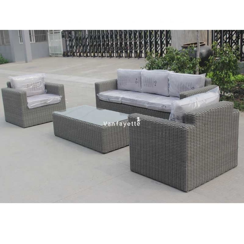 Garden Wicker Sectional Sofa Sets Outdoor Lounge Furniture U Shaped Rattan Garden Furniture Patio Sectional Garden Sofa