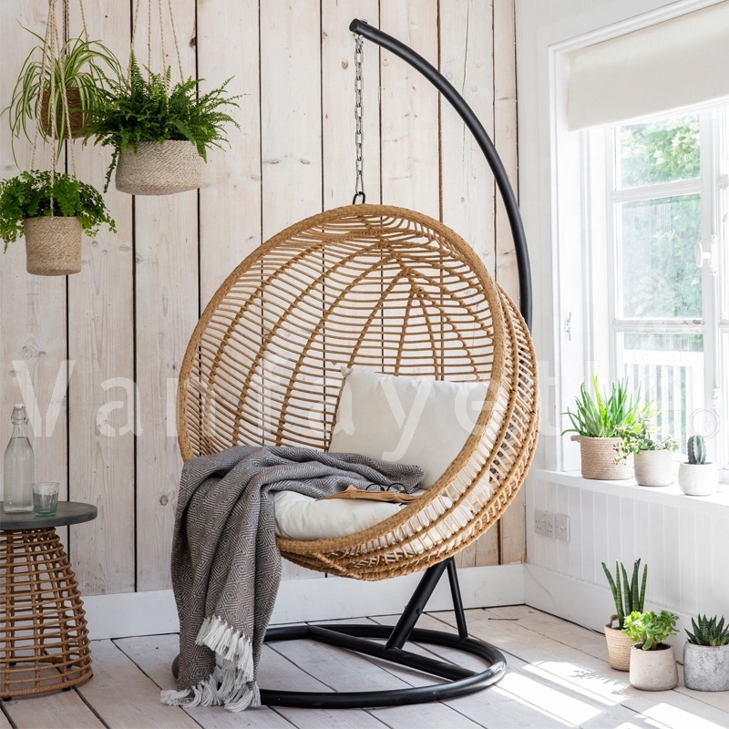 Garden Swing Chair Hanging Patio Swing Egg Chair Outdoor Furniture Garden Swing Chair with Stand