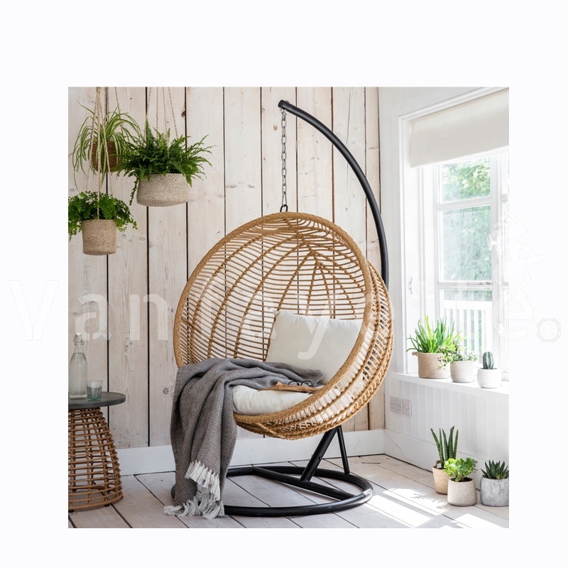 Garden Swing Chair Hanging Patio Swing Egg Chair Outdoor Furniture Garden Swing Chair with Stand