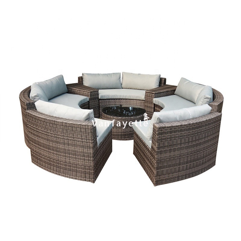 Patio Sofa Sets Outdoor Furniture Patio Rattan Garden Sofa Set Curved Patio Furniture Curved Outdoor Sofa