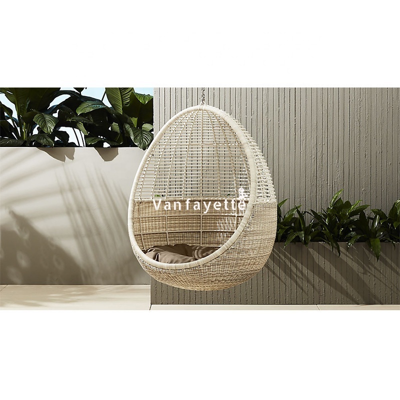 Rattan Round Swing Swing for Garden Outdoor Furniture Cocoon Hanging Garden Chair Hanging Swing Egg Chair