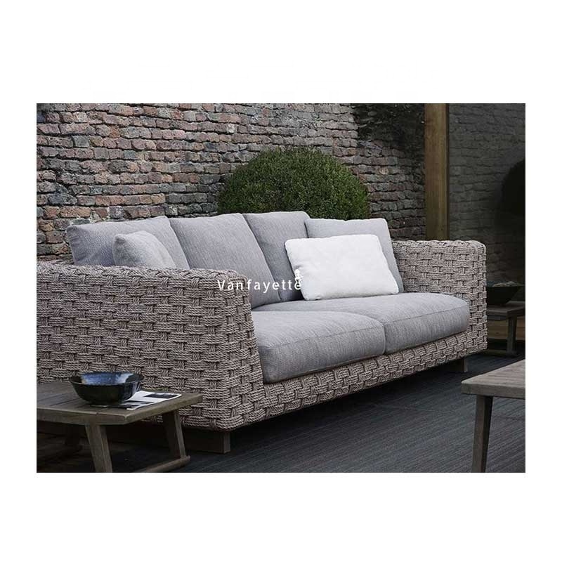 High End Comfortable Outdoor Furniture Patio Couch Set l Shaped Outdoor Couch Outdoor Sectional Couch