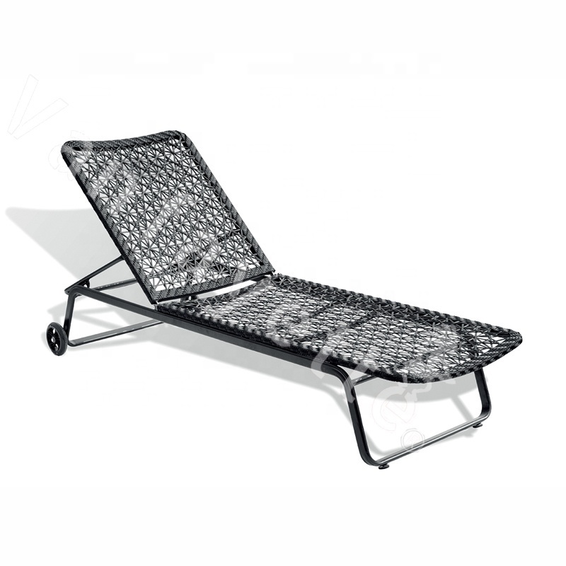 Cheap Folding Outdoor Easy Sun Lounger Chairs with Wheels