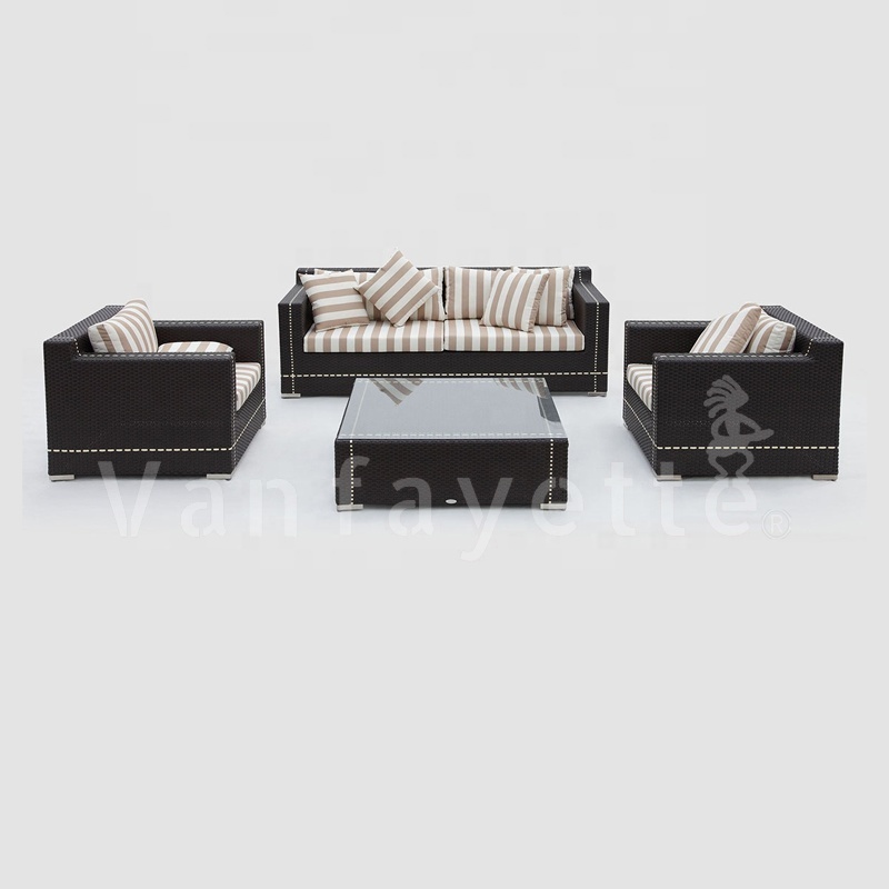 Garden Sofa With Table Outdoor Furniture L Shaped Couch Wicker Round Set Grey Corner