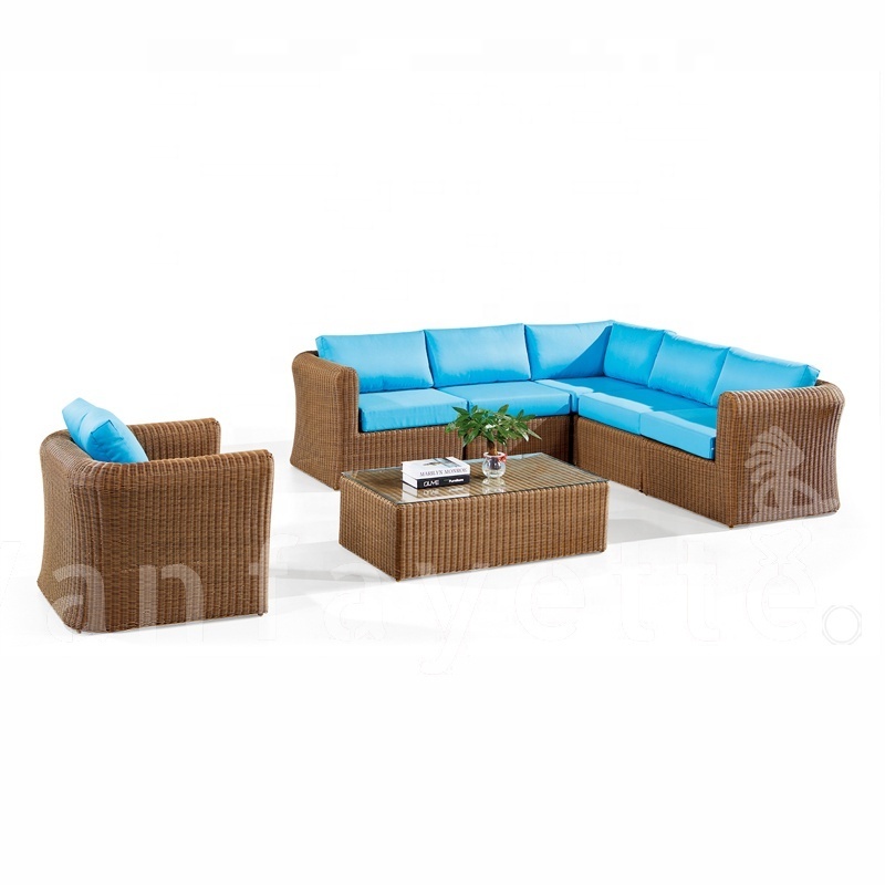 Outdoor Rattan Furniture Sets Rattan Wicker l Shaped Rattan Garden Furniture Garden Lounge Furniture