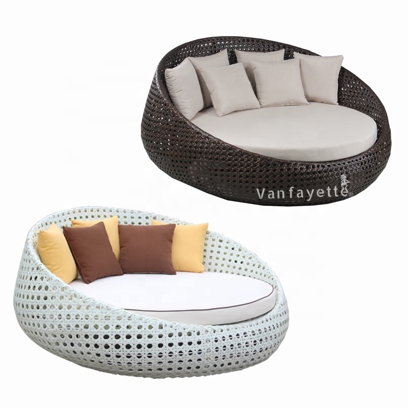 Garden Furniture Beds Round Rattan Garden White Rattan Furniture Outdoor Rattan Pool Loungers