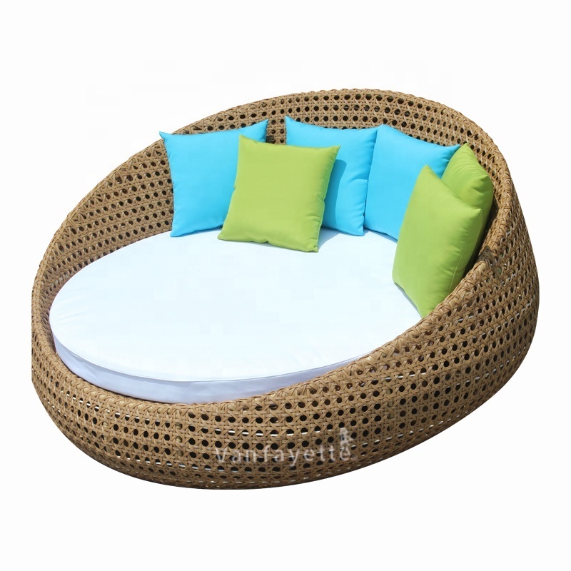 Garden Furniture Beds Round Rattan Garden White Rattan Furniture Outdoor Rattan Pool Loungers