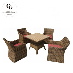 Modern Outdoor Rattan Wicker Patio 5 piece Dining Sets Clearance on Sale