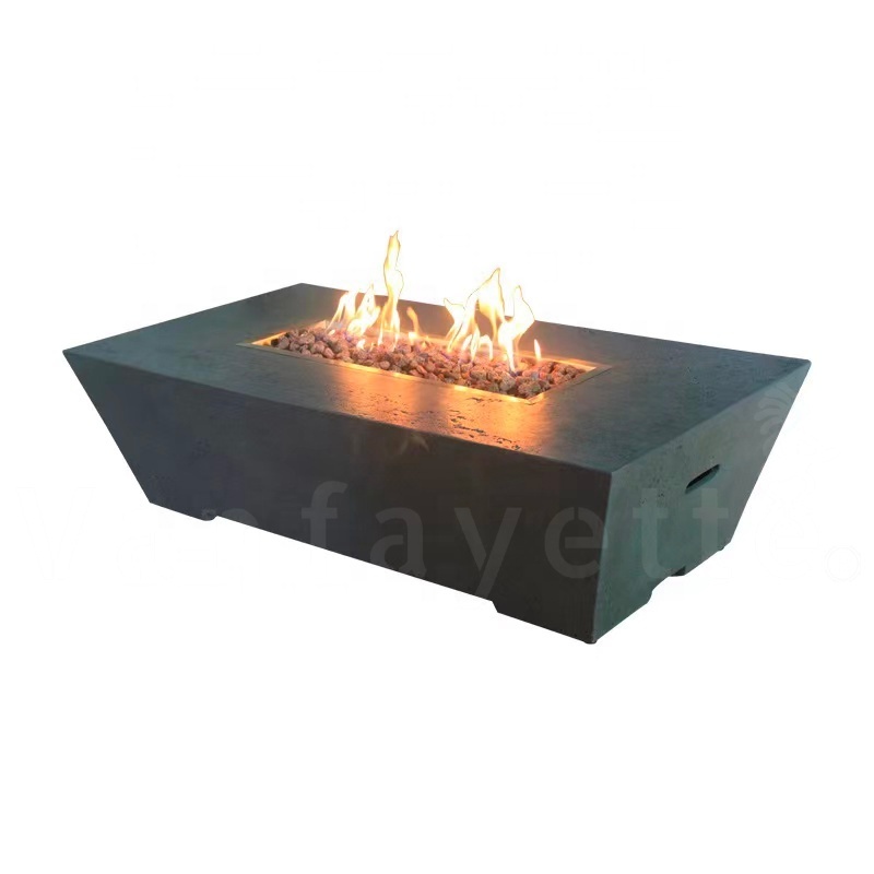 Outdoor Modern Insert See Through Gas Fireplace Fire Natural