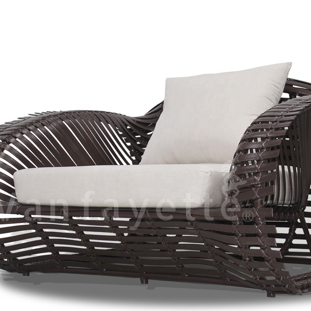 Outdoor Garden Wicker Rattan Furniture Lounge Set Modern Patio Sofa