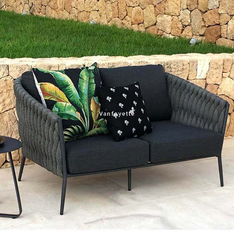 Waterproof Outdoor Couch Garden Sofa And Dining Table Set Corner Backyard