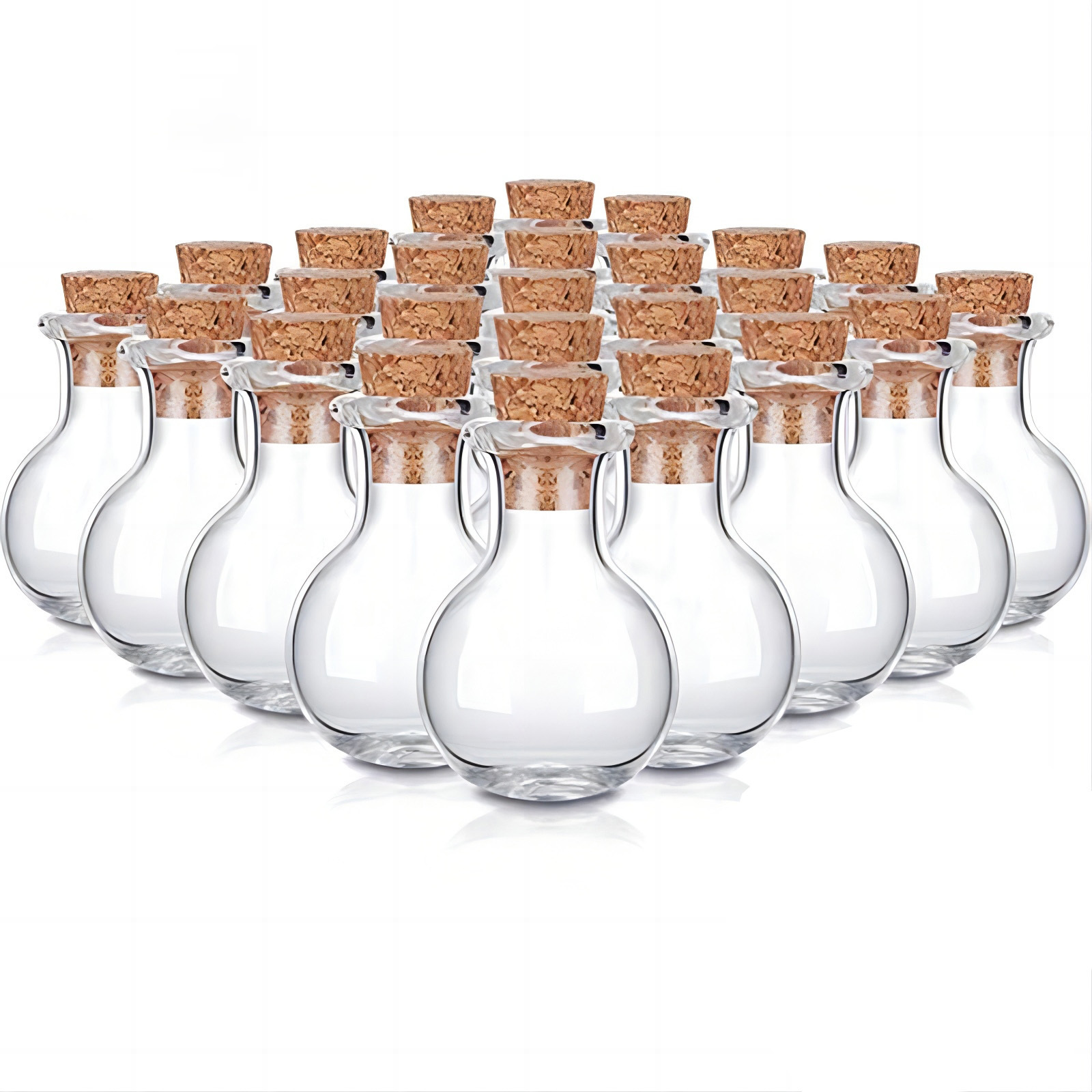 Clear Mini Glass Potion Bottles Small Wishing Bottles With Cork Stoppers For Wedding Birthday Party