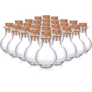 Clear Mini Glass Potion Bottles Small Wishing Bottles With Cork Stoppers For Wedding Birthday Party