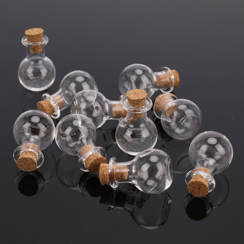 Clear Mini Glass Potion Bottles Small Wishing Bottles With Cork Stoppers For Wedding Birthday Party