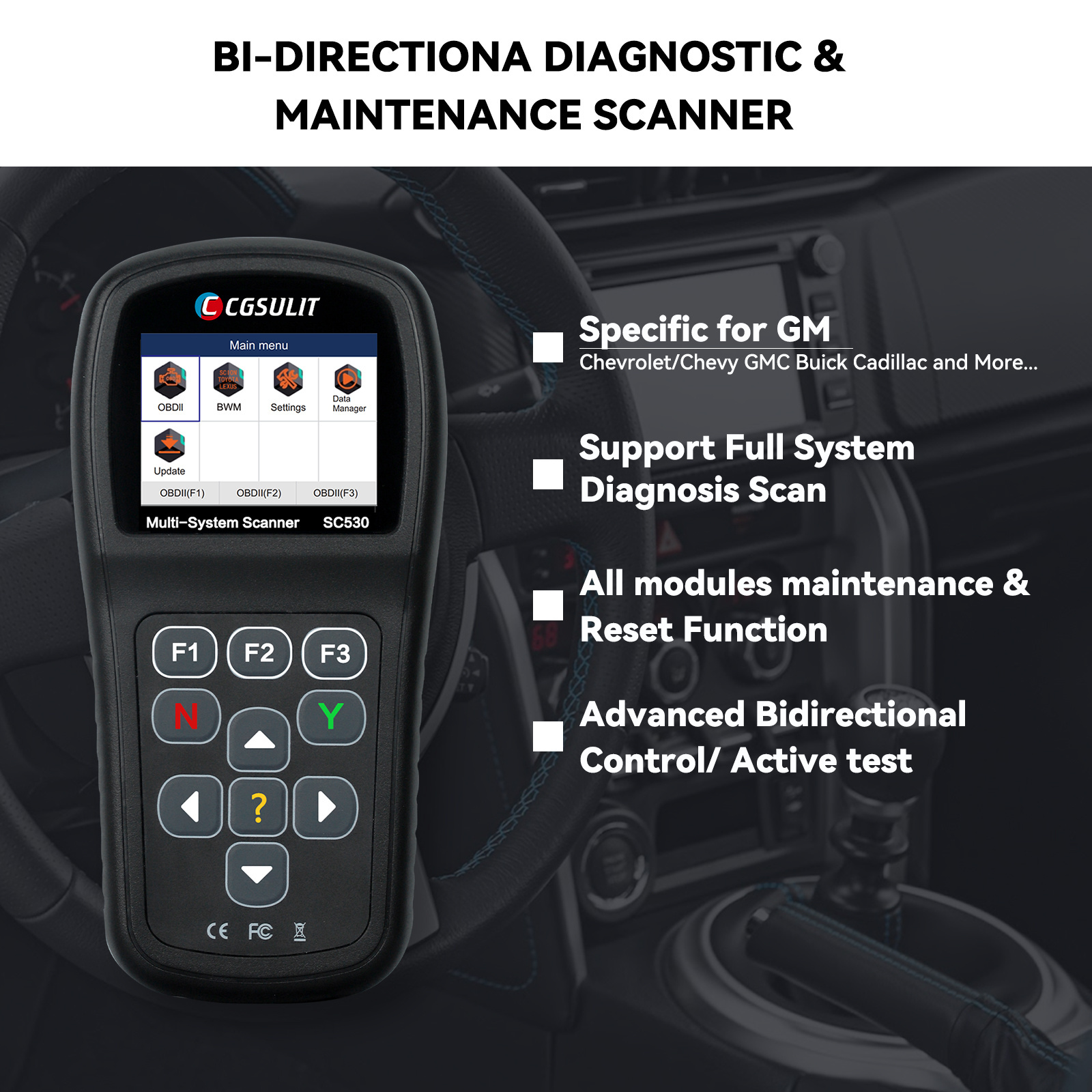 CGSULIT SC530 Car Engine System Scanner Automotivo Diagnostic Tool for Volvo Penta