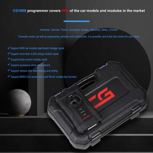 2024 CG100X New Generation Programmer for Airbag Reset Mileage Adjustment and Chip Reading Support MQB Newly