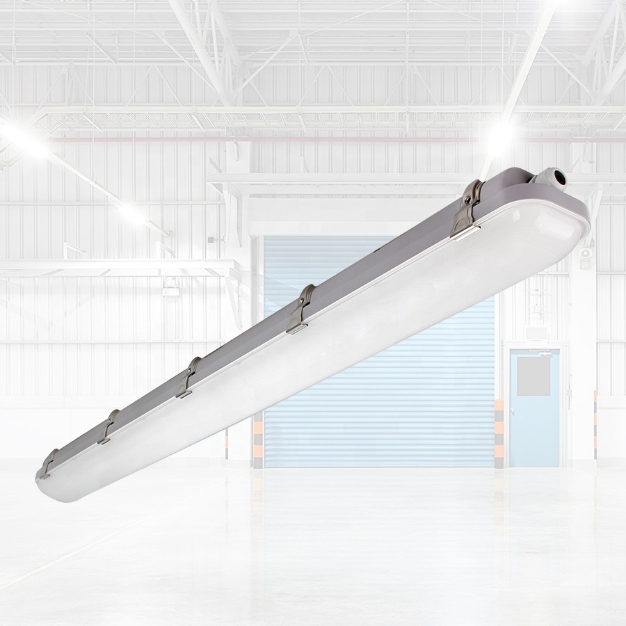 2FT 20W 4FT 40W 60W  8FT 80W 100W Waterproof Vapor Tight Industrial Workshop Linear DALI Dim Garage LED Tri-proof Light