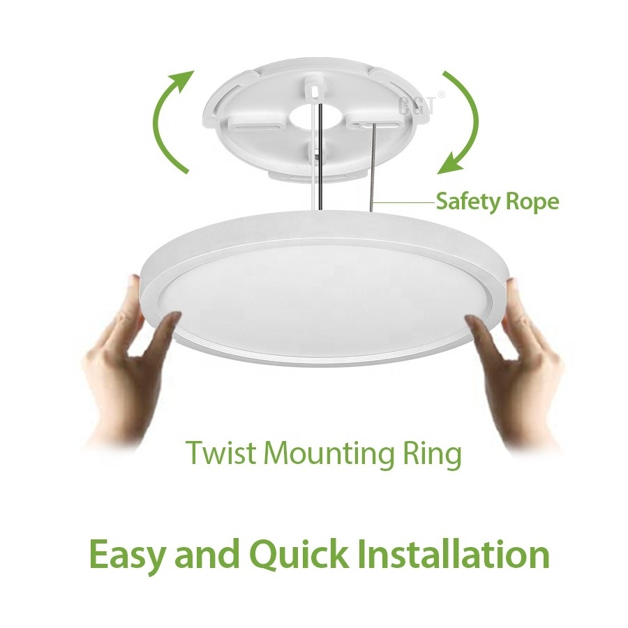 New Arrival 5CCT Selectable 24W 32W Indoor Flicker Free Flush Mount Round Led Ceiling Light