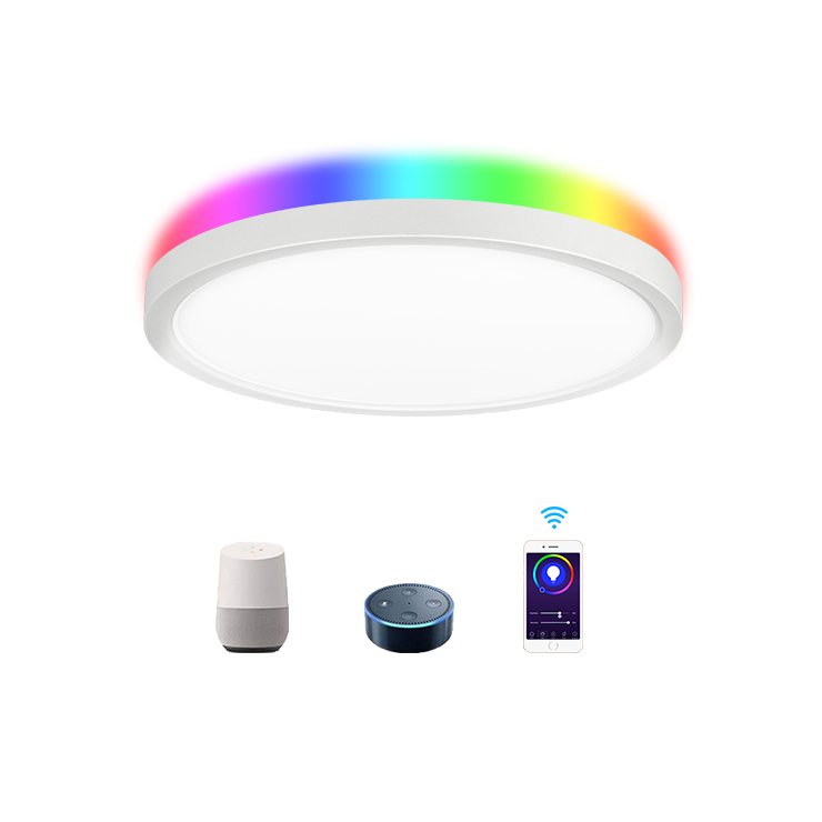 Party Home Pop 300mm 400mm WIFI Smart CCT Selectable RGB Night LED Panel Ceiling Light