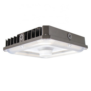 High Quality1-10V Dimming UL ETL DLC Canopy 100-277V 347V High Lumen 130lm 40W 60W 80W 100W LED Canopy Light Carport