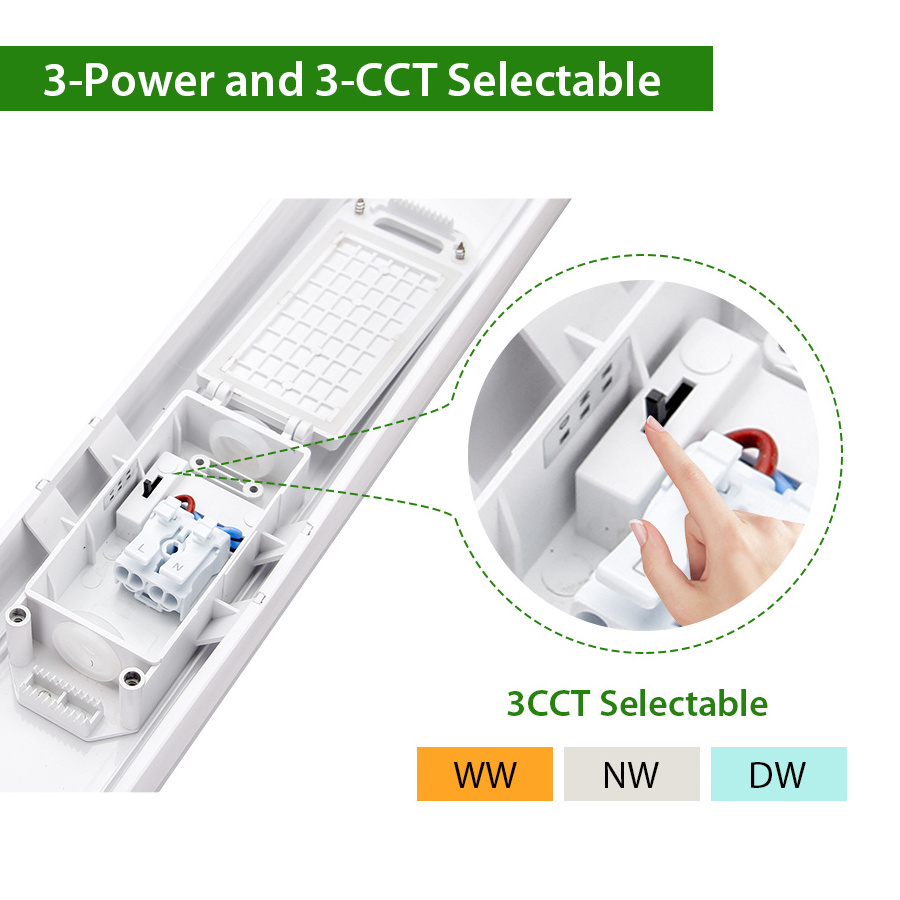 0.6m 1.2m 1.5m IP65 IK08 New Batten Economic 140lm/w 110lm/w Led Tri Proof Light